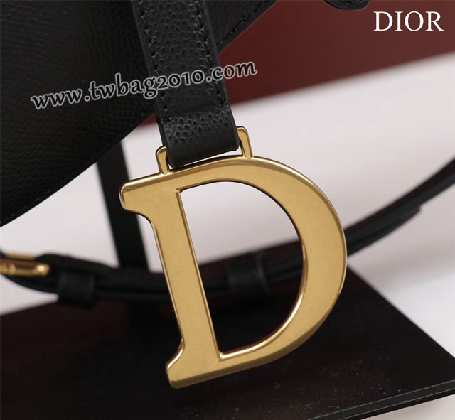 Dior专柜新款迪奥高仿原单长肩带大小号牛皮马鞍包手拎斜挎包 djfk1788